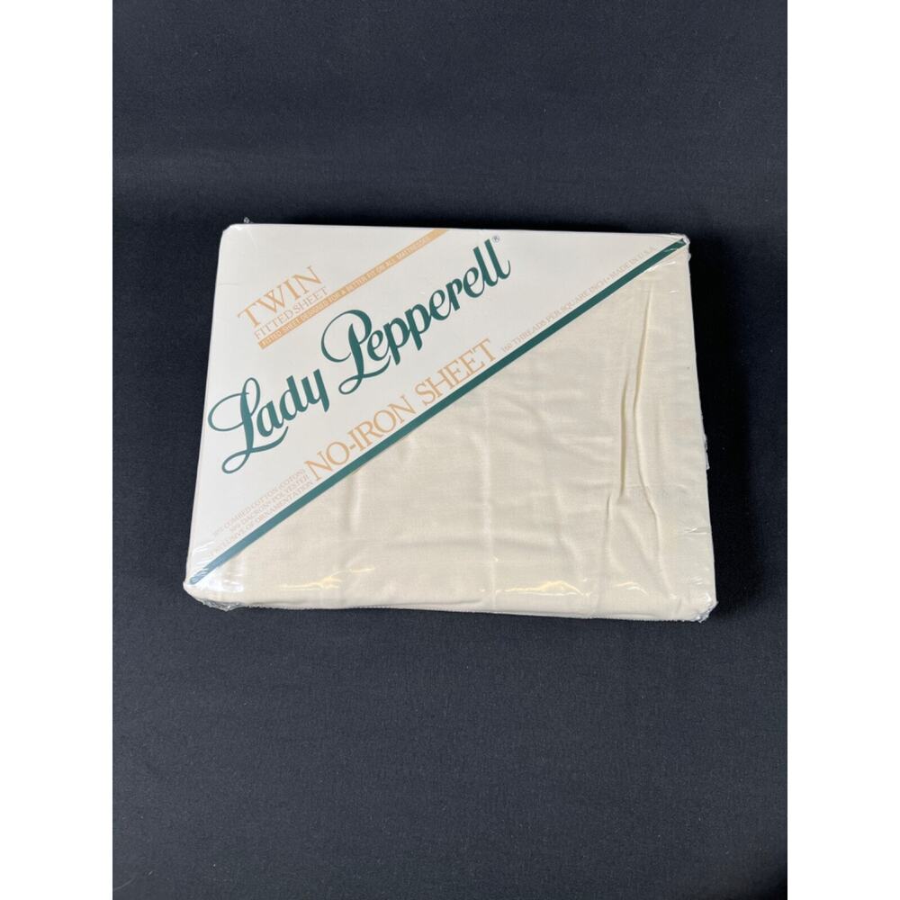 Vintage Brand New Lady Pepperell Twin Size Top Flat Sheet 66x96" Made In USA